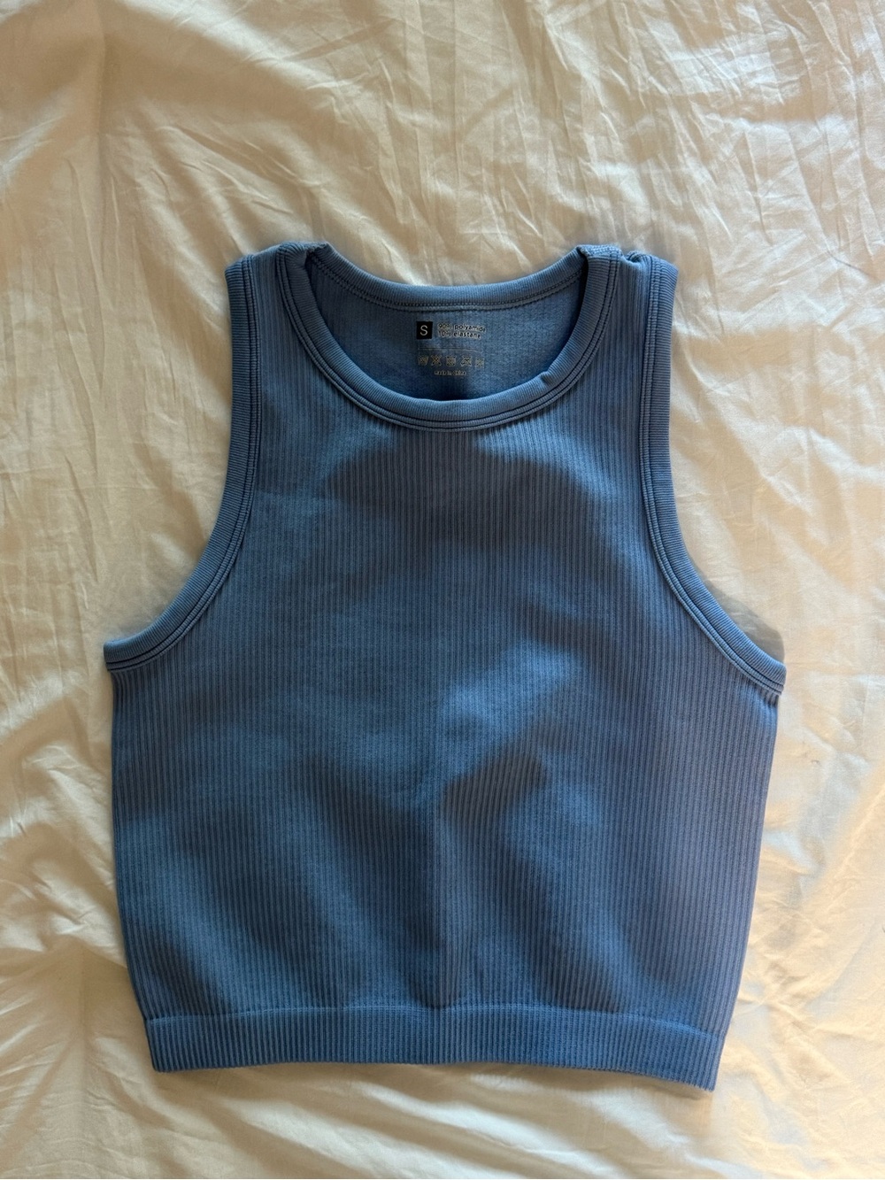 Amazon Ribbed Blue Tank Top